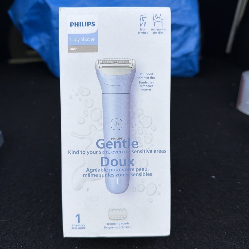 Philips Lady Electric Shaver Series 6000. Cordless, Wet & Dry, 3-blade, Legs/Bod